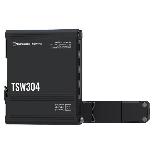 TK-TSW304, Teltonika industrijski neupravljani preklopnik, 4 Ethernet RJ45 Gigabitna porta