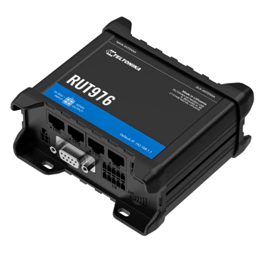 TK-RUT976 Teltonika Router 5G RedCap Industrial   4 Ethernet ports RJ45 Fast Ethernet 