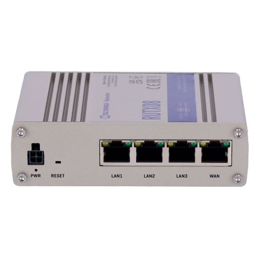 TK-RUTX08, Teltonika industrijski ruter, 4 Ethernet RJ45 Gigabitna porta, USB 2.0