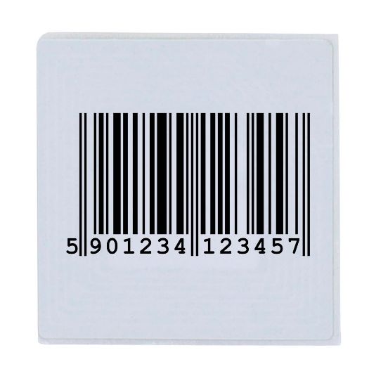 SF-EASTAG-RF-SOFT, Elektronički anti, zaštita od krađe EAS, RF 8.2 MHz, Mekana etiketa s naljepnicom i barkodom