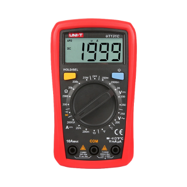 UT131C LCD handheld digital multimeter   DC and AC voltage measurement up to 250V 