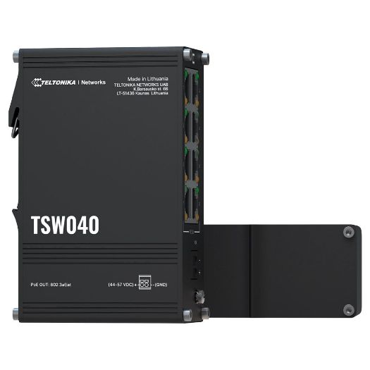 TK-TSW040, Teltonika Industrijska Neupravljiva PoE Industrijska Prekidačica, 8 Ethernet portova RJ45 Brzi Ethernet