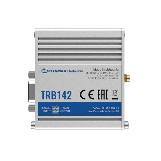 TK-TRB142, Teltonika Gateway 4G Industrijski, 4G Kat. 1 / 3G / 2G, Luka RS232
