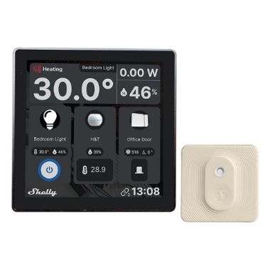 SH-WALL-DISPLAY-W-BLUHT-IVORY, Shelly zidni zaslon Bijela + PLAVA H&T Boja slonovače