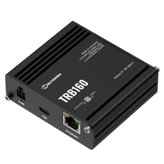 TK-TRB160, Teltonika Gateway 4G Industrijski, 4G Kat. 4 / 3G / 2G, Ethernet priključak RJ45 10/100/1000Mbps