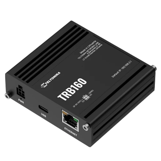 TK-TRB160 Teltonika Gateway 4G Industrial   4G Cat 4 / 3G / 2G   Ethernet Port RJ45 10/100/1000Mbps 