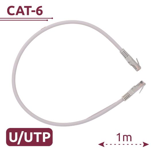 UTP6-H-1W, Safire UTP kabel, Ethernet, RJ45 konektori, Kategorija 6, 1 m
