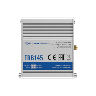 TK-TRB145 Teltonika Gateway 4G Industrial   4G Cat 1 / 3G / 2G   Port RS485 