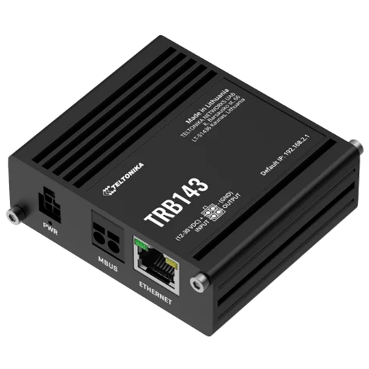TK-TRB143 Teltonika Gateway 4G Industrial   4G Cat 4 / 3G / 2G   Ethernet Port RJ45 10/100/1000Mbps 