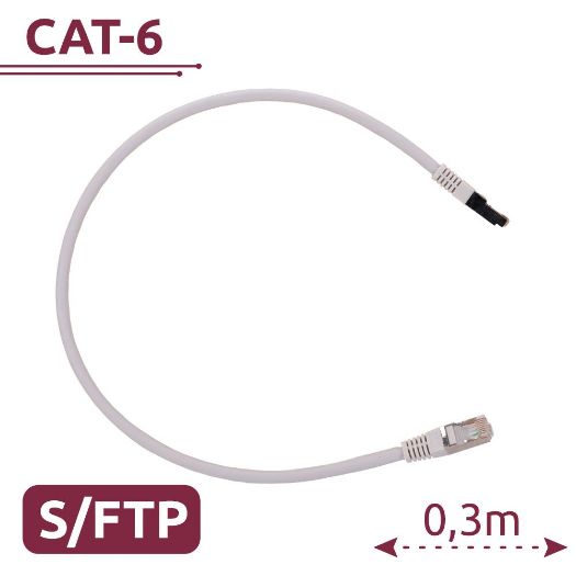 SFTP6A-H-03W, SFTP kabel, Ethernet, RJ45 konektori, Kategorija 6A, 0, 3 m