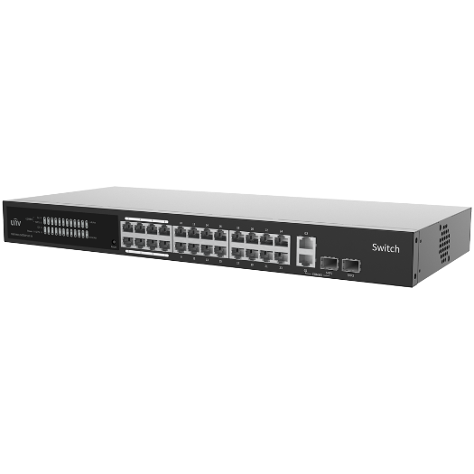 UV-NSW3000-25GT1GP1GC-IN Uniview Manageable Cloud PoE Switch   24 RJ45 GE + 2 uplink RJ45 GE +2 SFP 