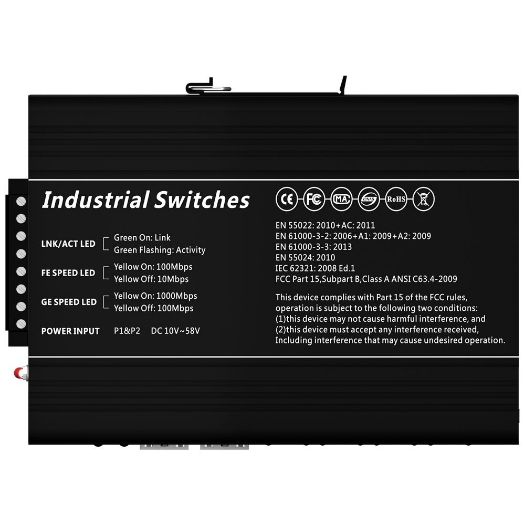 SW1208HIPOE-MGF-240-DIN, Bijela marka PoE Prekidač, Montaža na DIN šinu, 8 gigabitnih portova + 4 gigabitna SFP