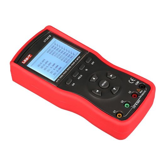 UT267B, Tri, stezaljka za faznu struju, LED zaslon s pozadinskim osvjetljenjem, Mjerenje u izmjeničnoj struji do 600V i 20A