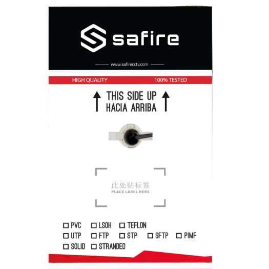 UTP6-300-OUTDOOR-CCA Safire UTP cable   Category 6   Complies with 90m Fluke test 