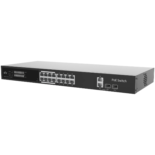 UV-NSW3000-17GT1GP1GC-LPOE-IN Uniview Manageable Cloud PoE Switch   16 PoE802.3af/at + 2 uplink RJ45 + 2 SFP 