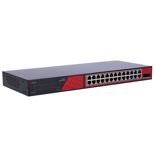 SF-SW2824HIPOE-GF-300 Safire Switch Hi PoE   24 ports + 2 SFP Uplink + 2 Uplink RJ45 