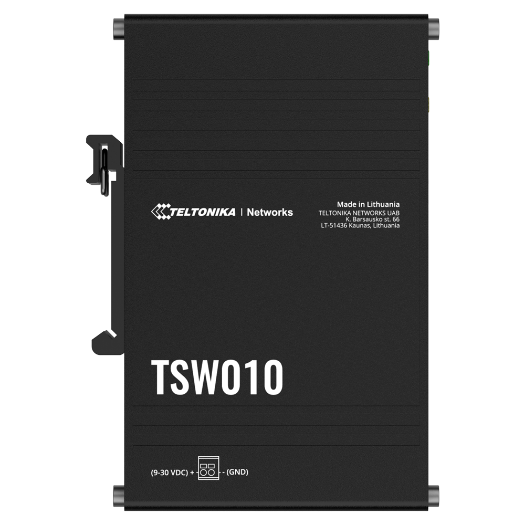 TK-TSW010 Teltonika Industrial Unmanaged Switch   5 Ethernet ports RJ45 Fast Ethernet 