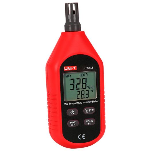 UT333, Mjerač uvjeta okoline, Mjerenje temperature i vlažnosti