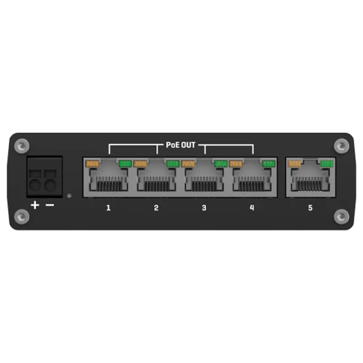 TK-TSW101 Teltonika Industrial Unmanageable PoE Industrial Switch   5 Ethernet RJ45 Gigabit ports 