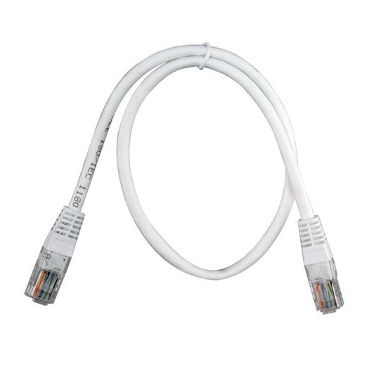 UTP1-05W, UTP kabel, Ethernet, RJ45 konektori, Kategorija 5E, 0,5 m, Bijela boja