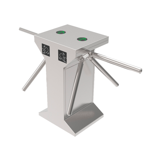 TS-TR601-M Bidirectional access turnstile   3 double rotating arms   Times, alarms and opening modes 