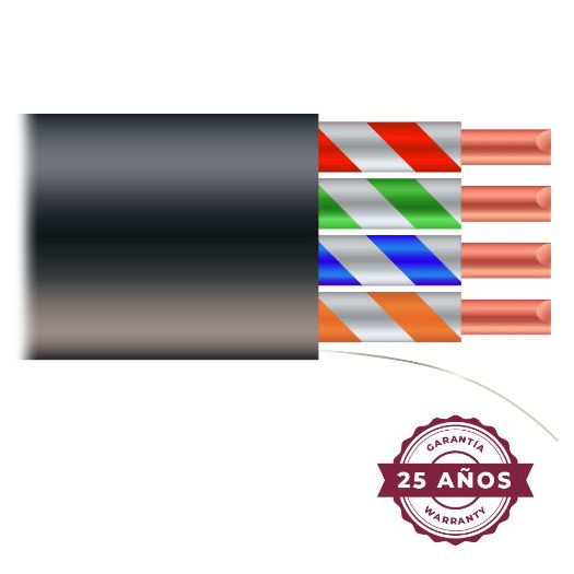 UTP5E-100-OUTDOOR, UTP kabel, Kategorija 5E, Kalem od 100 metara, Crna izolacija kabela