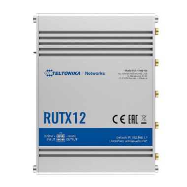 TK-RUTX12, Teltonika usmjerivač 4G Industrijski, Dvostruki modem 4G Cat 6 Dvostruka SIM kartica
