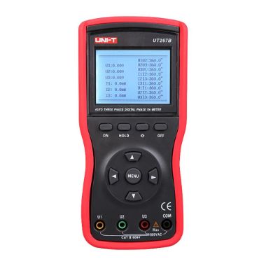 UT267B, Tri, stezaljka za faznu struju, LED zaslon s pozadinskim osvjetljenjem, Mjerenje u izmjeničnoj struji do 600V i 20A