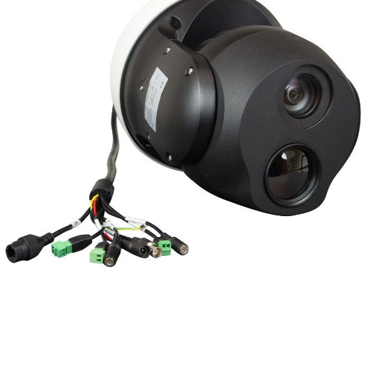 THERMTEC-QS650, ThermTec PTZ dvostruka IP termalna kamera velike brzine, temperaturni senzor 640x512VOx