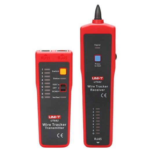 UT682, Kabelski tester, Provjera statusa kabela RJ45/RJ11, Indikatorska lampica jačine signala