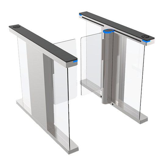 TS-SG804-800 Bidirectional access turnstile   Gate with folding acrylic barrier 
