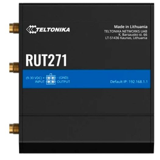 TK-RUT271, Teltonika Router Redcap 5G Industrijski, 2 Ethernet porta RJ45 Brzi Ethernet