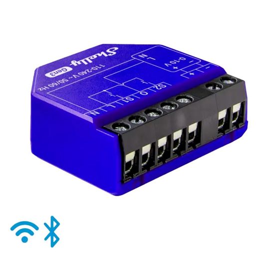 SH-DIMMER-01-10V-GEN3, Shelly Dimmer 0/1, 10V PM Gen3, WiFi 2,4 GHz IEEE802.11 b/g/n