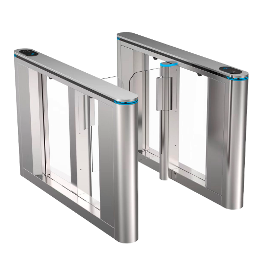TS-SG808-600 Bidirectional access turnstile   Gate with folding acrylic barrier 