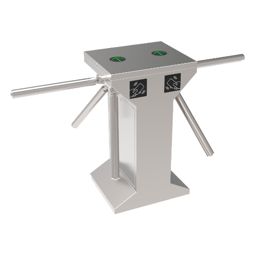 TS-TR601-M Bidirectional access turnstile   3 double rotating arms   Times, alarms and opening modes 