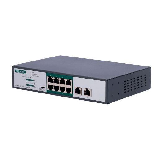 SW1008POE-H-800M-120W, PoE prekidač, 8 PoE FE + 2 GE porta, Brzina 8 x10/100Mbps + 2 x10/100/1000Mbps