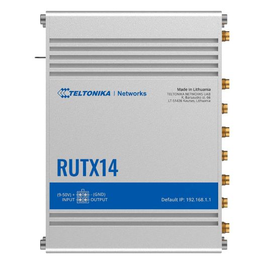 TK-RUTX14, Teltonika usmjerivač 4G Industrijski, Modem 4G Cat 12 Dual SIM, Wi-Fi 5