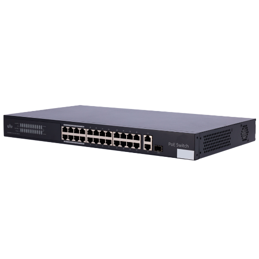 UV-NSW3000-24T1GT1GC-POE-IN Uniview Manageable Cloud PoE Switch   24 PoE802.3af/at + 1 uplink RJ45 +1 uplink Combo 