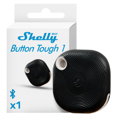SH-BLU-BUTTON-TOUGH-1-B Shelly Blu Button Tough 1 Black   Bluetooth   Allows control of household appliances  