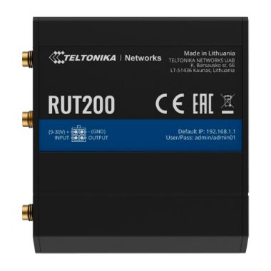 TK-RUT200, Teltonika usmjerivač 4G Industrijski, 2 Ethernet porta RJ45 Brzi Ethernet