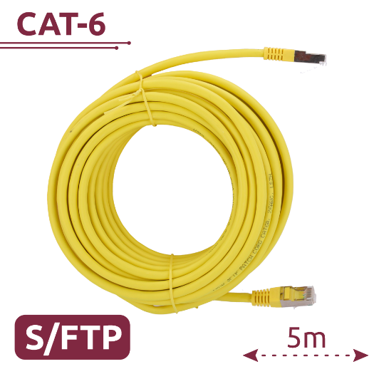 SFTP6A-H-5Y SFTP Cable   Ethernet   RJ45 Connectors   Category 6A   5 m 