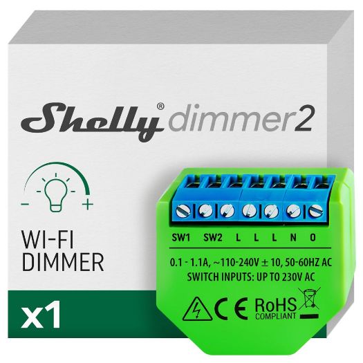 SH-DIMMER-2, Šeli Dimer 2, WiFi 2,4 GHz IEEE802.11 b/g/n, Regulator intenziteta svjetla