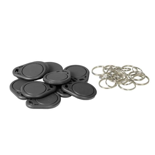 TAG-MF-WR-BLACK, Privjesak za ključeve s mogućnošću prepisivanja u blizini, Identifikacija putem radija