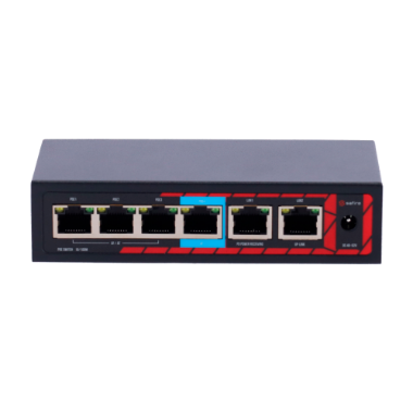 SF-POE-EXT0604-60 Safire Indoor Hi PoE Extender Switch   Extends PoE power supply range 