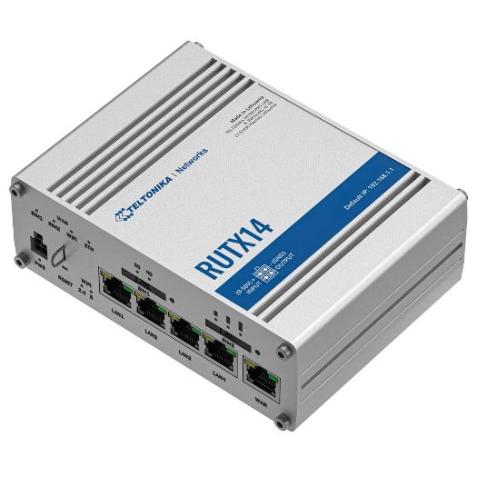 TK-RUTX14, Teltonika usmjerivač 4G Industrijski, Modem 4G Cat 12 Dual SIM, Wi-Fi 5