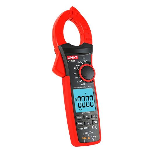 UT205E, LCD mjerač stezaljki, Mjerenje istosmjerne struje do 1000V, Mjerenje u izmjeničnoj struji do 1000V i 1000A