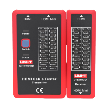UT681HDMI Cable tester   Status check HDMI/MINI HDM cables   Evaluation of short