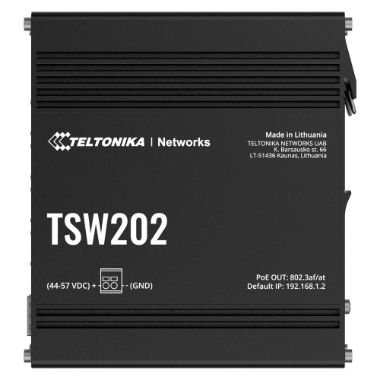 TK-TSW202, Teltonika Industrijski Upravljivi PoE Prekidač, 8 Ethernet RJ45 Gigabit + 2 SFP Gigabit porta