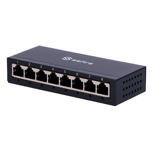SF-SW08-G-M, Safire Desktop Switch, 8 gigabitnih portova, Brzina 10/100/1000Mbps
