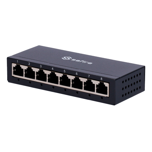 SF-SW08-G-M Safire Desktop Switch    8 ports Gigabit   Speed 10/100/1000Mbps 